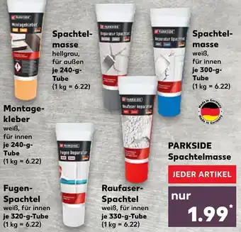 Kaufland Parkside Spachtelmasse Angebot