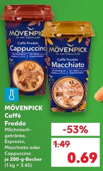 Kaufland Mövenpick Caffè Freddo 200 g Becher Angebot