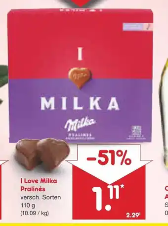 Netto Marken-Discount Milka Pralinen 110g Angebot