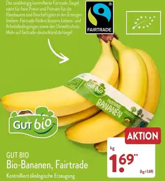 Aldi Nord Gut Bio Bio-Bananen, Fairtrade Angebot