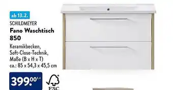 Aldi Nord Schildmeyer fano waschtisch 850 Angebot