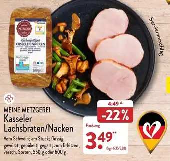 Aldi Nord Meine Metzgerei Kasseler Lachsbraten/Nacken Angebot