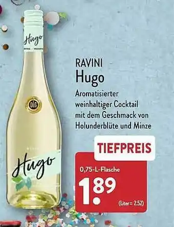 Aldi Nord Ravini hugo Angebot