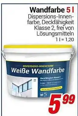 CENTERSHOP Wandfarbe 5 l Angebot