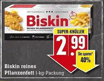 E-Center Biskin reines pflanzenfett Angebot