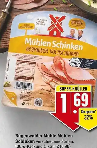 E-Center Rügenwalder mühle mühlen schinken Angebot