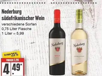 Edeka Nederburg südafrikanischer wein Angebot