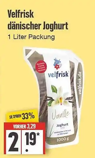 Edeka Velfrisk dänischer joghurt Angebot