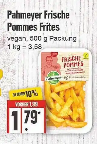 Edeka Pahmeyer frische pommes frites Angebot