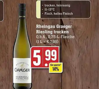 Edeka Rheingau graeger riesling trocken Angebot