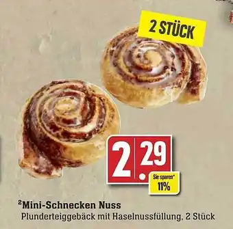 Edeka Mini-schnecken nuss Angebot