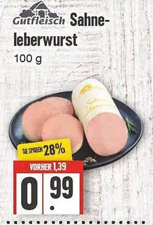 Edeka Gutfleisch sahneleberwurst Angebot