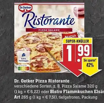 Edeka Dr oetker pizza ristorante oder bistro flammkuchen elsäs art Angebot