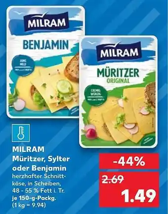 Kaufland Milram müritzer, sylter oder banjamin Angebot