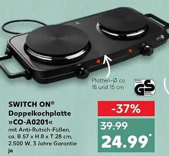 Kaufland Switch on doppelkochplatte „co-a0201“ Angebot