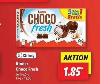 Lidl Kinder choco fresh Angebot