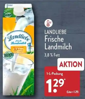 Aldi Nord Landliebe Frische Landmilch 1 L Packung Angebot