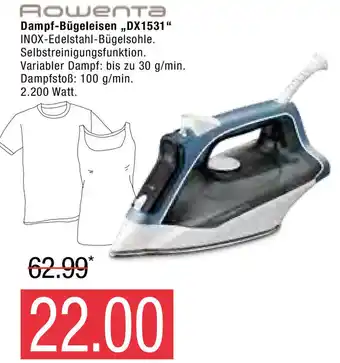 Marktkauf Rowenta Dampf Bügeleisen ,,DX1531" Angebot