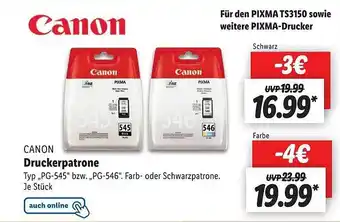 Lidl Canon druckerpatrone Angebot