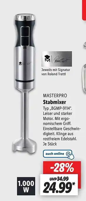 Lidl Masterpro stabmixer Angebot