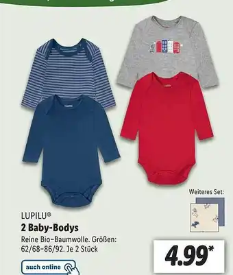 Lidl Lupilu 2 baby-bodys Angebot