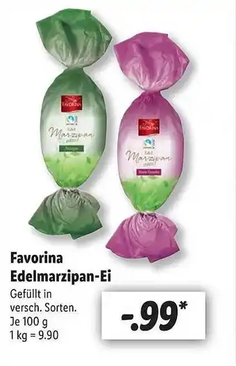 Lidl Favorina edelmarzipan-ei Angebot