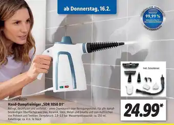 Lidl Silvercrest hand-dampfreiniger sdr1050d1 Angebot