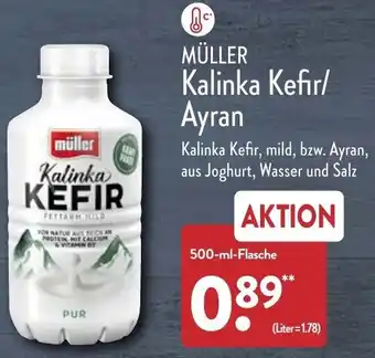 Aldi Nord Müller Kalinka Kefir/Ayran 500 ml Flasche Angebot