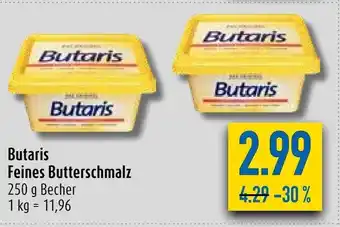 diska Butaris Feines Butterschmalz 250g Angebot