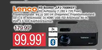 Marktkauf Lenco hd-beamer „lpj-700bkgy“ Angebot