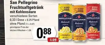 Meyer's Frischemarkt San pellegrino fruchtsaftgetränk mit kohlensäure Angebot