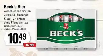 Meyer's Frischemarkt Beck's bier Angebot