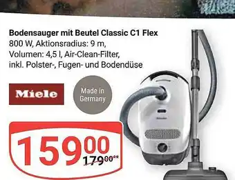 Globus Miele bodensauger mit beutel classic c1 flex Angebot