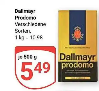 Globus Dallmayr prodomo Angebot