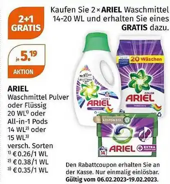 Müller Ariel Angebot