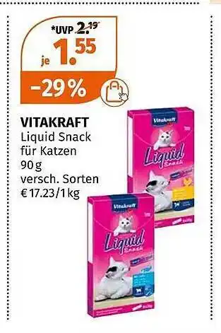 Müller Vitakraft liquid snack für katzen Angebot