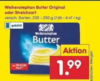 Netto Marken-Discount Weihenstephan butter original oder streichzart Angebot