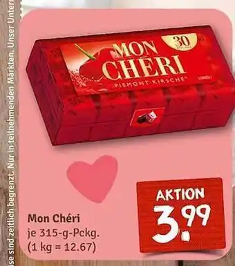 nahkauf Mon chéri Angebot