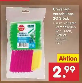 Netto Marken-Discount Universalverschlüsse 20 stück Angebot