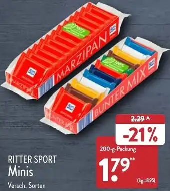 Aldi Nord Ritter Sport Minis 200 g Packung Angebot
