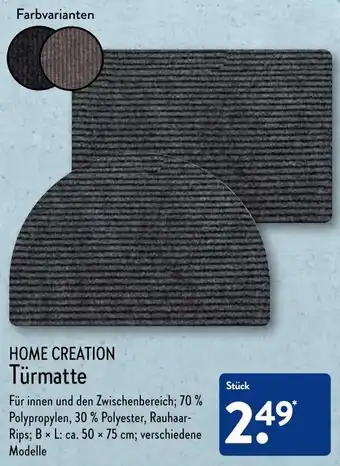 Aldi Nord Home Creation Türmatte Angebot