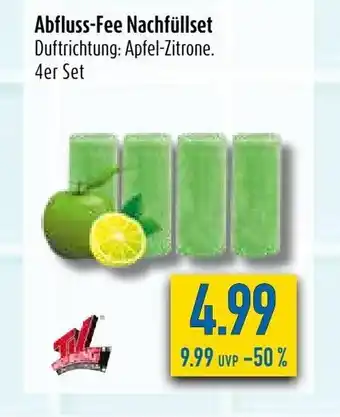 diska Abfluss-Fee Nachfullset 4st Angebot