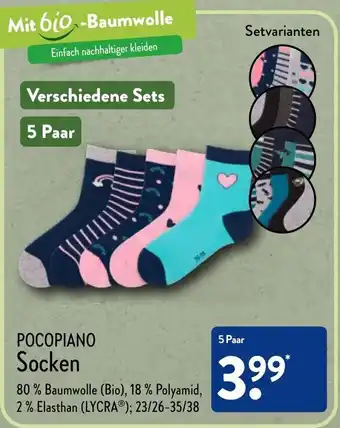 Aldi Nord Pocopiano Socken Angebot