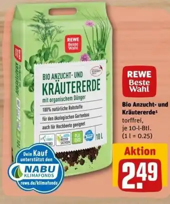 REWE Center REWE Beste Wahl Bio Anzucht- u. Krautererde 10L Angebot