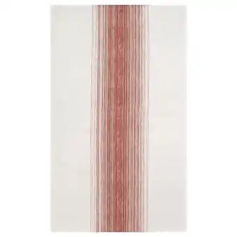 IKEA Taggsimpa tischdecke weiß/rot 145x320 cm Angebot