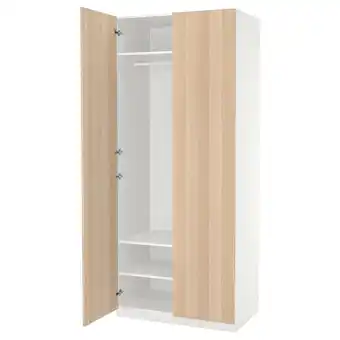 IKEA Pax / forsand kleiderschrank weiß/eicheneff wlas 100x60x236 cm Angebot