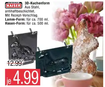 Marktkauf Original Kaiser 3D Kuchenform Angebot