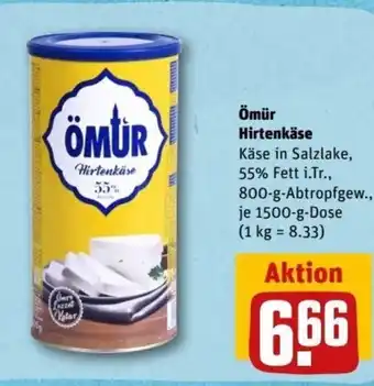 REWE Center Omur Hirtenkase 800-1500g Angebot