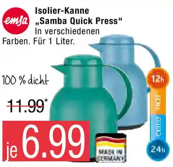 Marktkauf Emsa Isolier Kanne ,,Samba Quick Press" Angebot