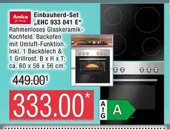 Marktkauf Amica einbauherd-set „ehc 933 041 e“ Angebot